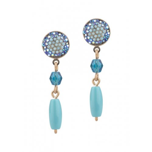 Amaro Custom Made Earrings, Plan Ahead! Semi-precious Turquoise Gems (Ocean Collection)