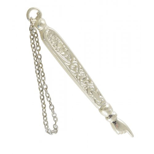 Decorative Metal Torah Pointer – Either Pewter or Silver Plate Finish