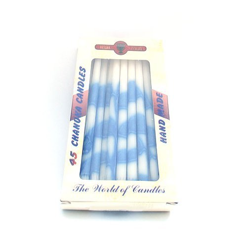 Dripless Hanukkah Candles - Blue and White