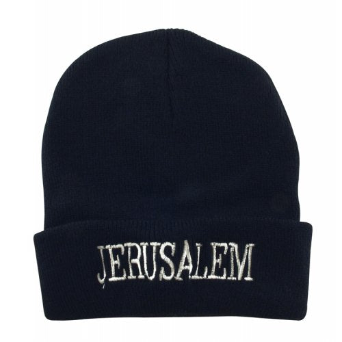 Jerusalem Black Knit Cap